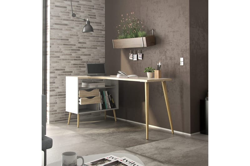 Hostafranc Skrivebord 81x145,1 cm - Natur - Møbler - Borde - Kontorbord - Skrivebord