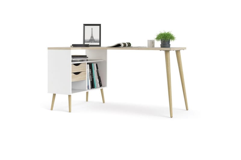 Hostafranc Skrivebord 81x145,1 cm - Natur - Møbler - Borde - Kontorbord - Skrivebord