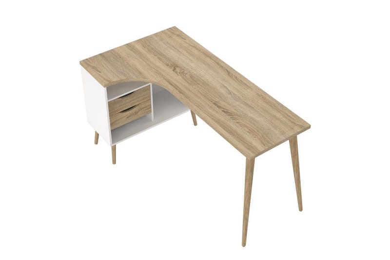 Hostafranc Skrivebord 81x145,1 cm - Natur - Møbler - Borde - Kontorbord - Skrivebord