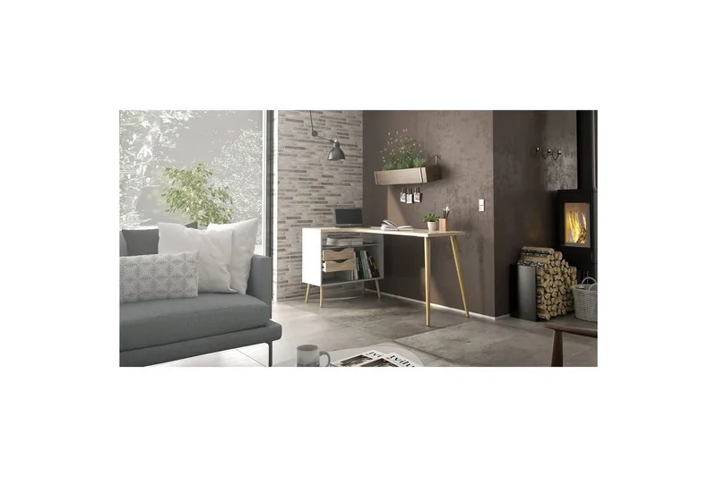 Hostafranc Skrivebord 81x145,1 cm - Natur - Møbler - Borde - Kontorbord - Skrivebord