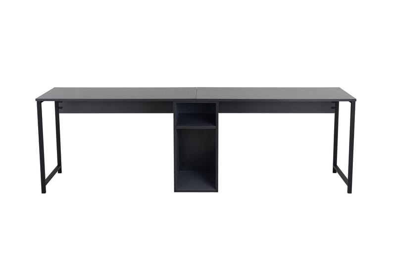 Hu Skrivebord 60x240 cm - Antracit/Sort - Møbler - Borde - Kontorbord - Skrivebord