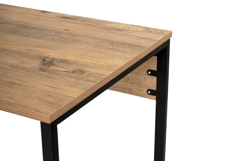 Hu Skrivebord 60x240 cm - Brun/Sort - Møbler - Borde - Kontorbord - Skrivebord