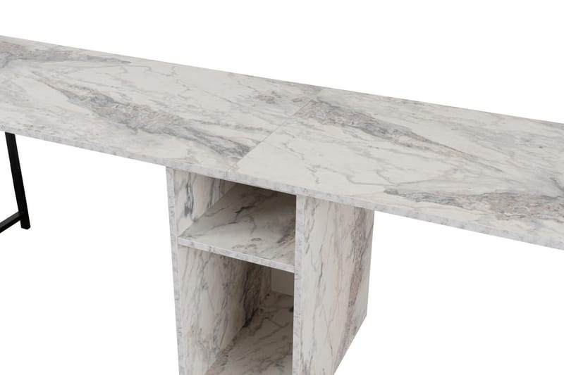 Hu Skrivebord 60x240 cm - Sort - Møbler - Borde - Kontorbord - Skrivebord