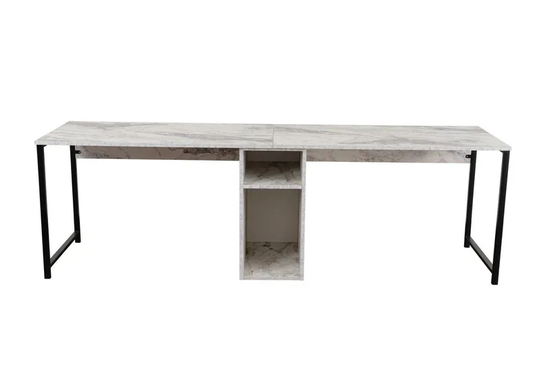 Hu Skrivebord 60x240 cm - Sort - Møbler - Borde - Kontorbord - Skrivebord