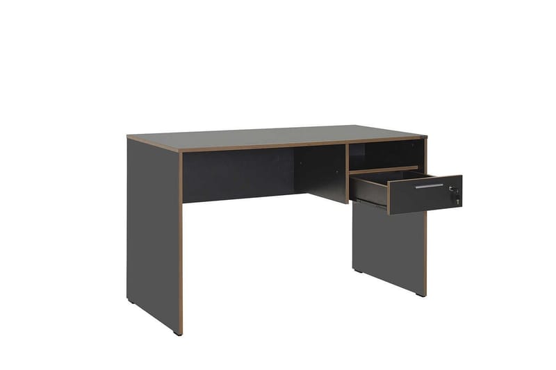 Jenifer Skrivebord 60x120 cm - Mellemfarvet træ/Antracit - Møbler - Borde - Kontorbord - Skrivebord