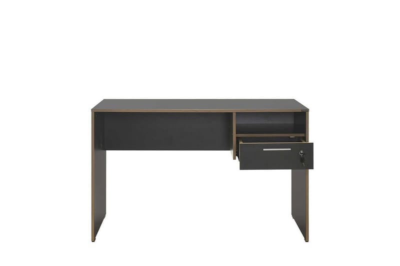 Jenifer Skrivebord 60x120 cm - Mellemfarvet træ/Antracit - Møbler - Borde - Kontorbord - Skrivebord
