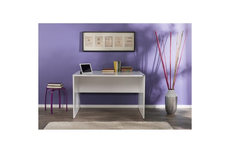Jenifer Skrivebord 76x120 cm - Hvid - Møbler - Borde - Kontorbord - Skrivebord