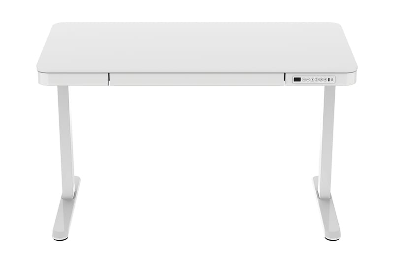 Kahchi Skrivebord 120 cm Justerbar højde - Hvid - Skrivebord