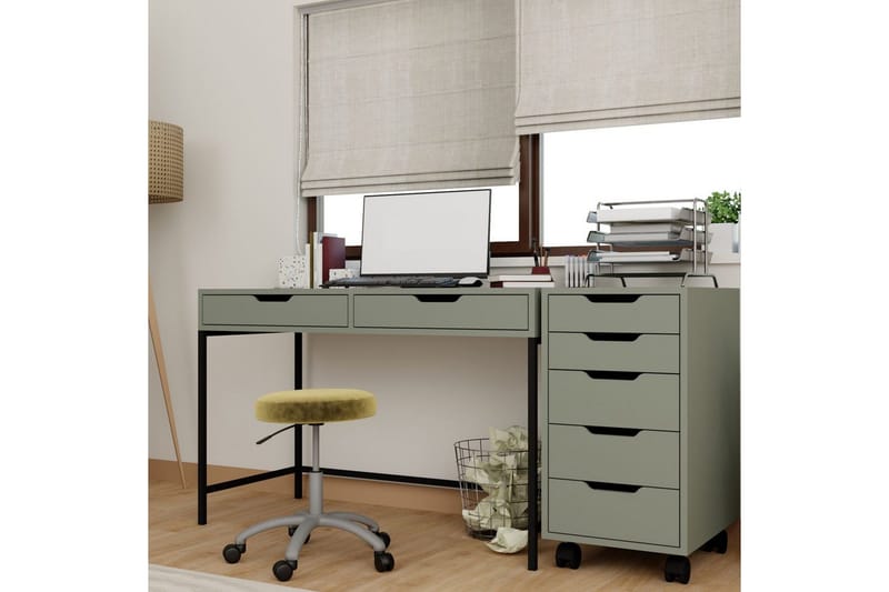 Loryn Skrivebord 55x120 cm - Grøn - Møbler - Borde - Kontorbord - Skrivebord
