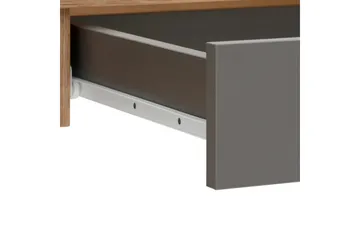 Magnet Skrivebord med Opbevaring og Skuffer i Træ - Brun - Møbler - Borde - Kontorbord - Skrivebord