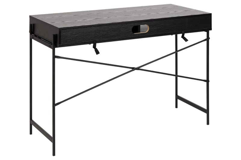 Mehoopany Skrivebord 110x110 cm - Sort - Møbler - Borde - Kontorbord - Skrivebord