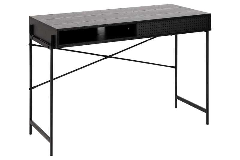 Mehoopany Skrivebord 110x110 cm - Sort - Møbler - Borde - Kontorbord - Skrivebord