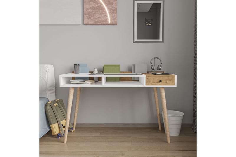 Miraen Skrivebord 53x120 cm - Hvid - Møbler - Borde - Kontorbord - Skrivebord