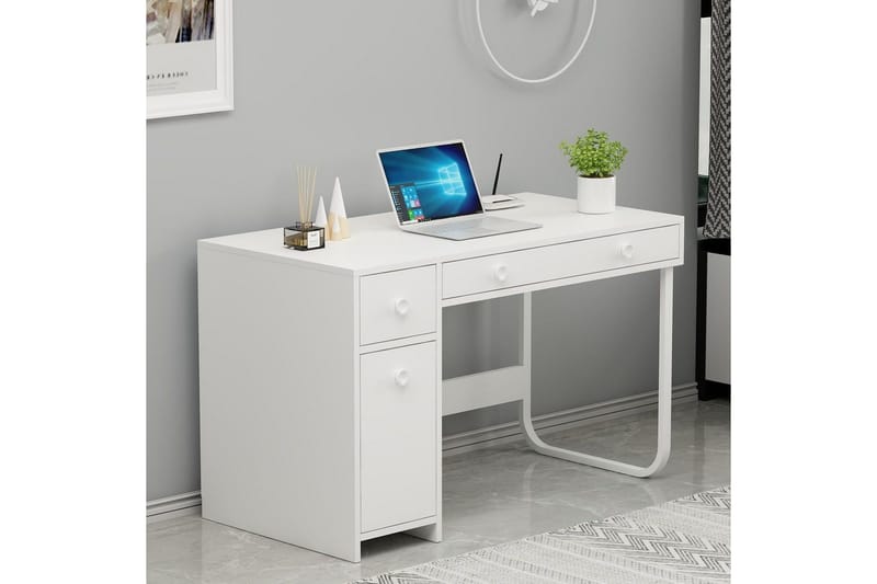 Neric Skrivebord 60x120 cm - Hvid - Møbler - Borde - Kontorbord - Skrivebord