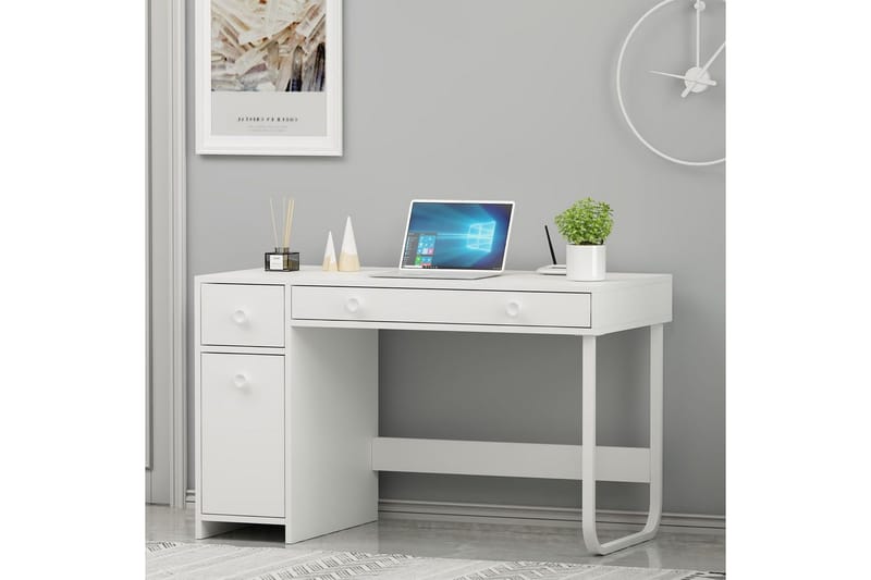 Neric Skrivebord 60x120 cm - Hvid - Møbler - Borde - Kontorbord - Skrivebord