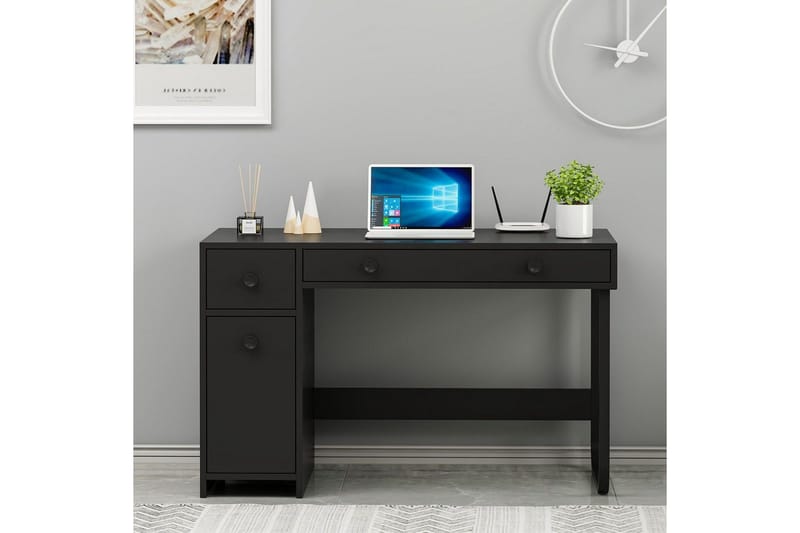 Neric Skrivebord 60x120 cm - Sort - Møbler - Borde - Kontorbord - Skrivebord