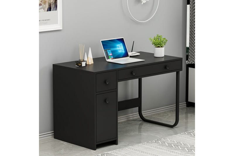 Neric Skrivebord 60x120 cm - Sort - Møbler - Borde - Kontorbord - Skrivebord