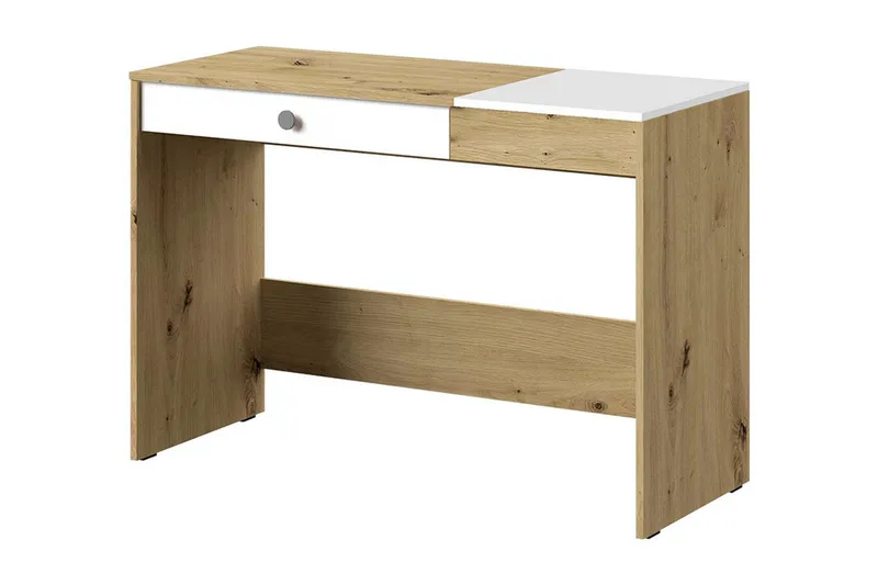 Nero Skrivebord 120 cm, Natur/Hvid/Grå