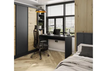 Nevy Skrivebord 140x60 cm - Sort - Møbler - Borde - Kontorbord - Skrivebord