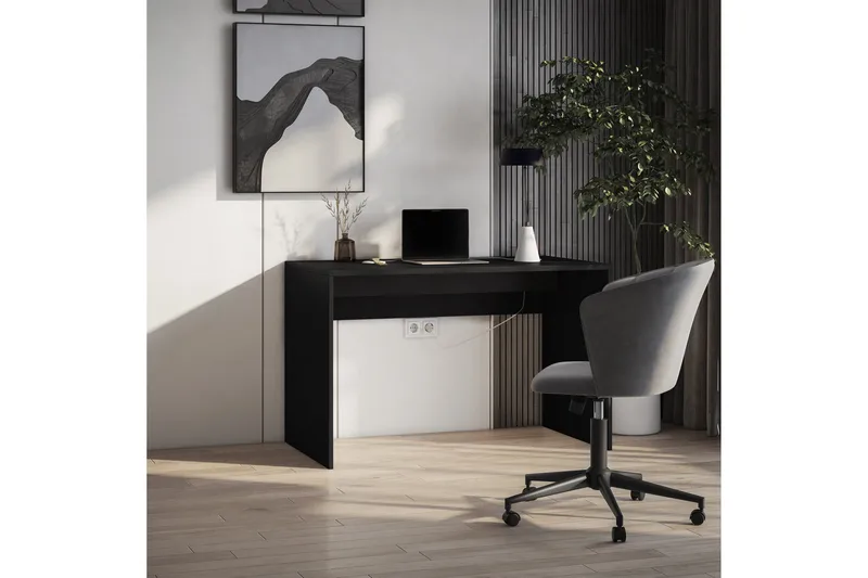 Nevy Skrivebord 140x60 cm - Sort - Møbler - Borde - Kontorbord - Skrivebord