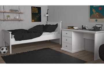 Paris Skrivebord 130 cm - Hvid - Møbler - Borde - Kontorbord - Skrivebord