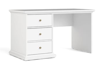 Paris Skrivebord 130 cm - Hvid - Møbler - Borde - Kontorbord - Skrivebord