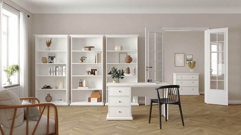 Paris Skrivebord 130x62x74 cm - Møbler - Borde - Kontorbord - Skrivebord