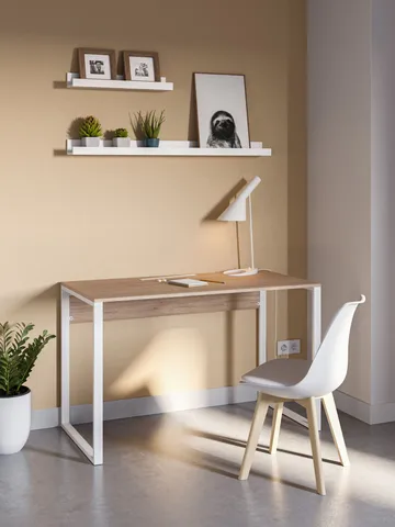 Renora Skrivebord 100 cm - Sapphire Oak - Møbler - Borde - Kontorbord - Skrivebord