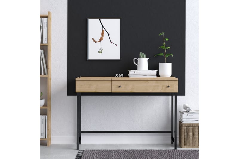 Retore Skrivebord 45x100 cm - Eg/Sort - Møbler - Borde - Kontorbord - Skrivebord