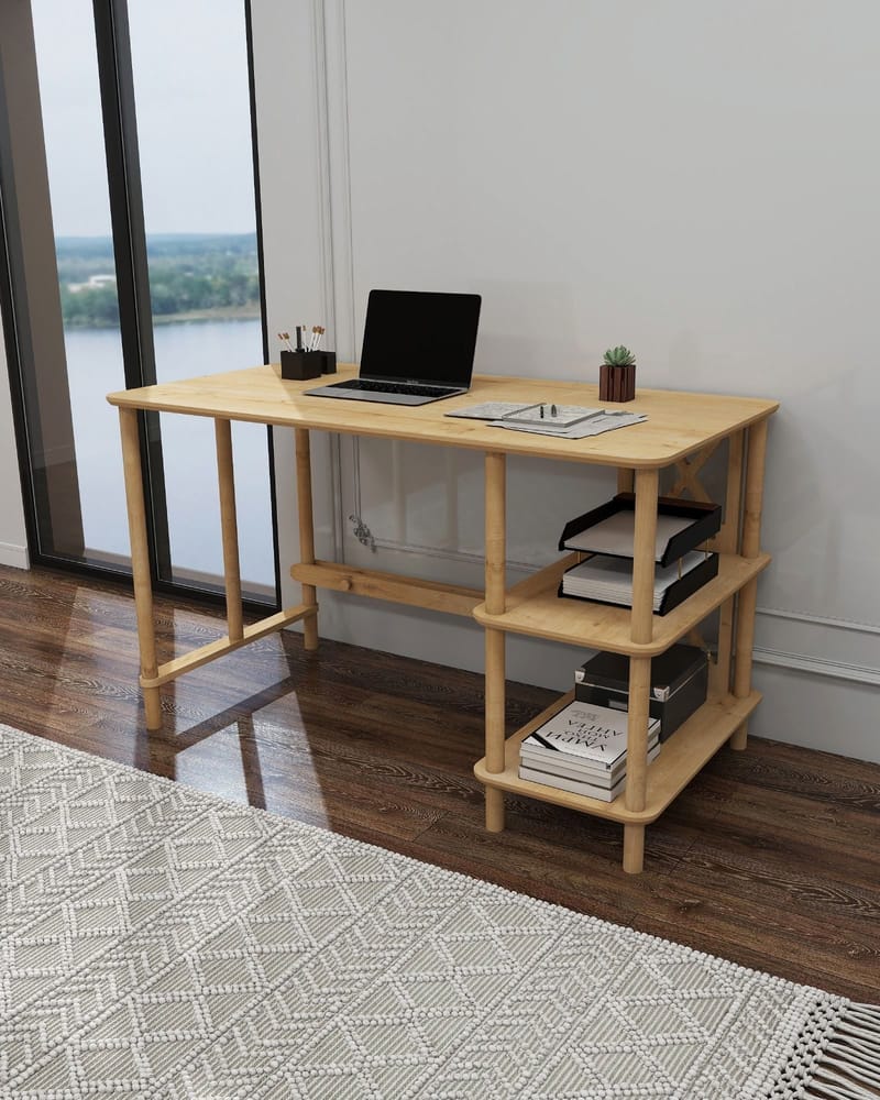 Rorina Skrivebord 125 cm - Eg - Møbler - Borde - Kontorbord - Skrivebord