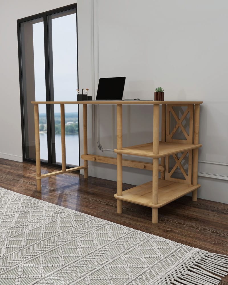 Rorina Skrivebord 125 cm - Eg - Møbler - Borde - Kontorbord - Skrivebord