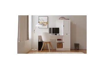 Salor Skrivebord 40x120 cm - Hvid - Møbler - Borde - Kontorbord - Skrivebord