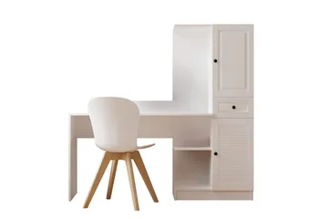 Salor Skrivebord 40x120 cm - Hvid - Møbler - Borde - Kontorbord - Skrivebord
