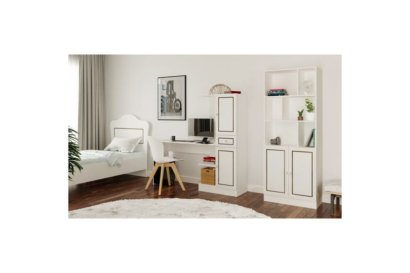 Salor Skrivebord 40x120 cm - Hvid - Møbler - Borde - Kontorbord - Skrivebord