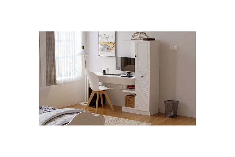 Salor Skrivebord 40x120 cm - Hvid - Møbler - Borde - Kontorbord - Skrivebord