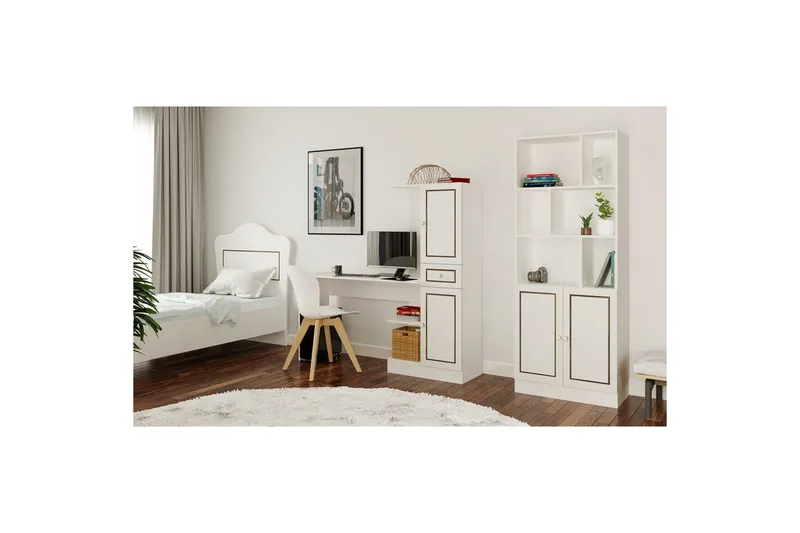 Salor Skrivebord 40x120 cm - Hvid - Møbler - Borde - Kontorbord - Skrivebord