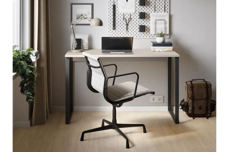 Sigmana Skrivebord 125x55 cm - Lysegrå - Møbler - Borde - Kontorbord - Skrivebord