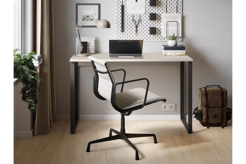 Sigmana Skrivebord 125x55 cm - Lysegrå - Møbler - Borde - Kontorbord - Skrivebord