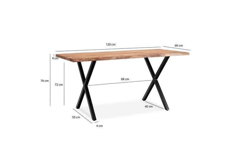 Skrivbord & datorbord Wohnling 120x60 cm - Møbler - Borde - Kontorbord - Skrivebord