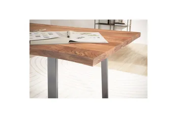 Skrivbord & datorbord Wohnling Brun, Krom 120x60 cm - Møbler - Borde - Kontorbord - Skrivebord