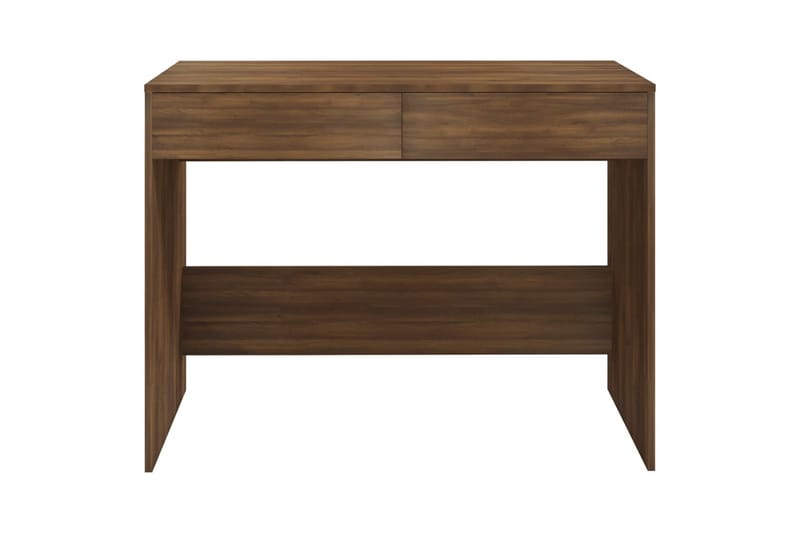 skrivebord 101x50x76,5 cm spånplade brun egetræsfarve - Brun - Skrivebord