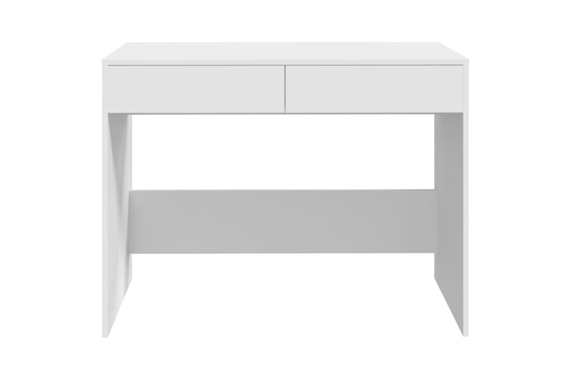 skrivebord 101x50x76,5 cm spånplade hvid - Hvid - Skrivebord