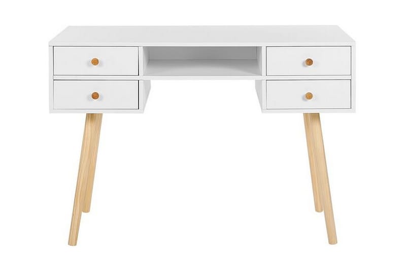 Skrivebord 110 x 55 cm hvid LEVIN - Hvid - Skrivebord