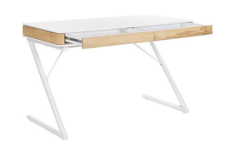 Skrivebord 120 x 60 cm hvid FONTANA - Hvid - Skrivebord
