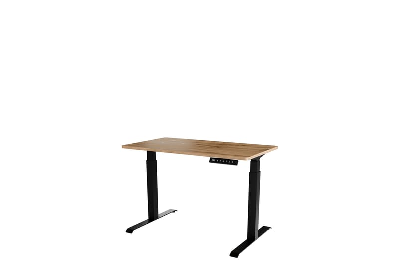 Adrianah Skrivebord 67x121 cm - Brun/Sort - Møbler - Borde - Kontorbord - Skrivebord - hæve-sænke-bord