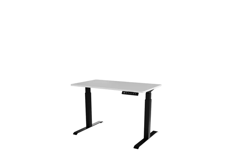 Adrianah Skrivebord 67x121 cm, Hvid/Sort