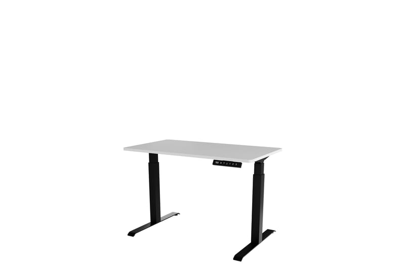 Adrianah Skrivebord 67x121 cm - Hvid/Sort - Møbler - Borde - Kontorbord - Skrivebord - hæve-sænke-bord