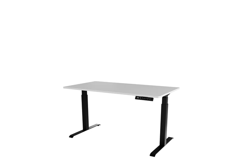 Adrianah Skrivebord 80x150 cm - Hvid/Sort - Møbler - Borde - Kontorbord - Skrivebord - hæve-sænke-bord