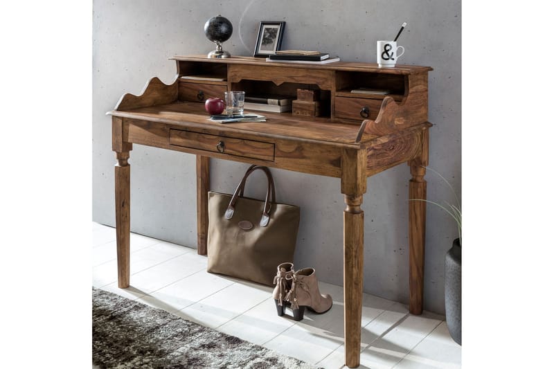 Aggrey skrivebord 115 cm - Træ / natur - Møbler - Borde - Kontorbord - Skrivebord