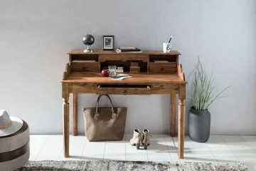 Aggrey skrivebord 115 cm - Træ / natur - Møbler - Borde - Kontorbord - Skrivebord